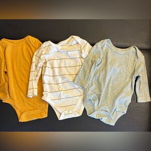 Striped and Solid Kids One Piece Set